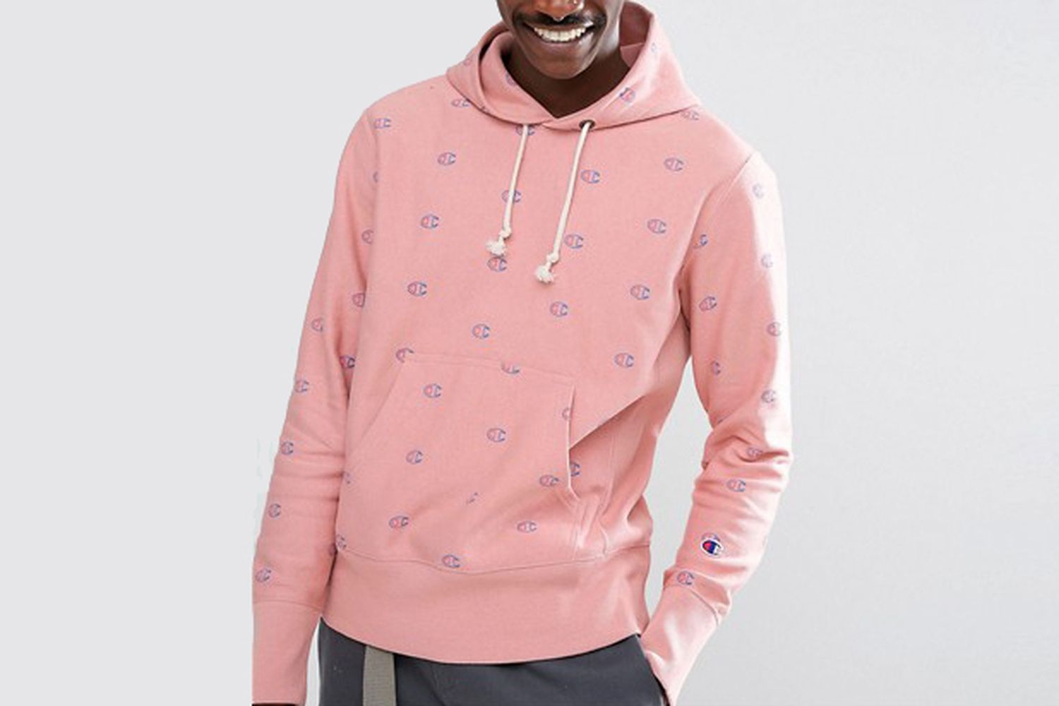 All Over Logo Print Hoodie