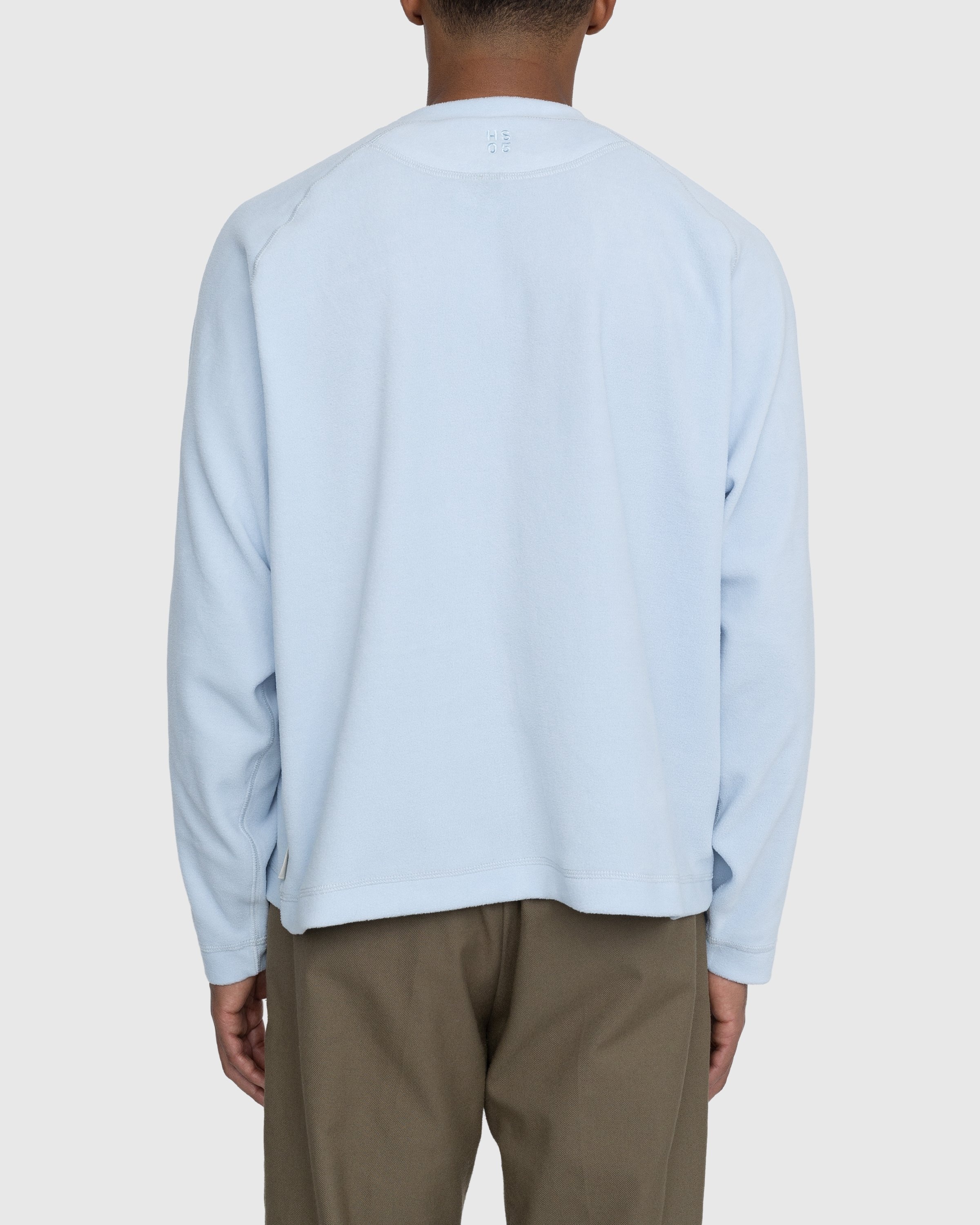 Highsnobiety – Polar Fleece Raglan Sweater Baby Blue - Fleece - Blue - Image 4