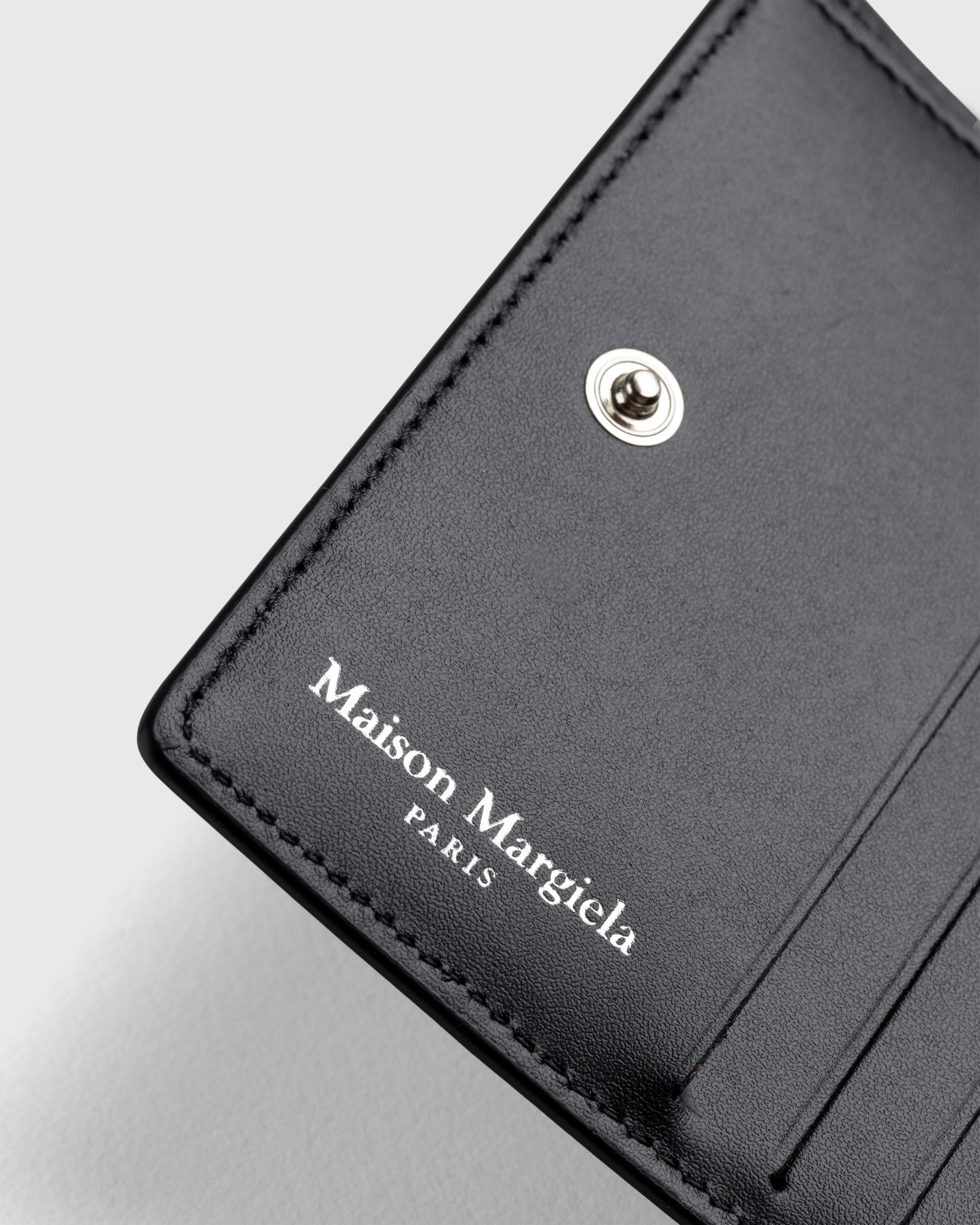 Maison Margiela – Leather Bifold Wallet Black - Wallets - Black - Image 6