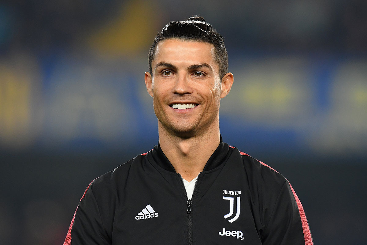Cristiano Ronaldo of Juventus looks on during the Serie A match between Hellas Verona and Juventus