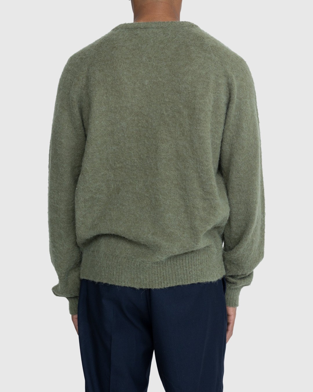 Highsnobiety – Alpaca Raglan Sweater Dark Green - Knitwear - Green - Image 3