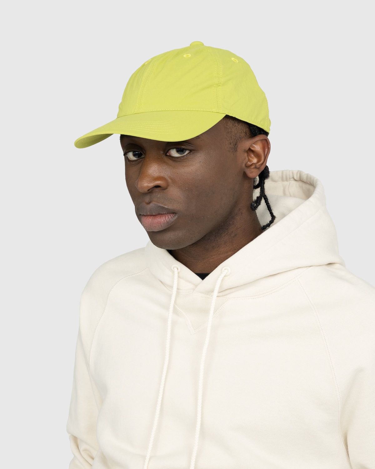 Highsnobiety – Nylon Ball Cap Lime - Hats - Green - Image 4