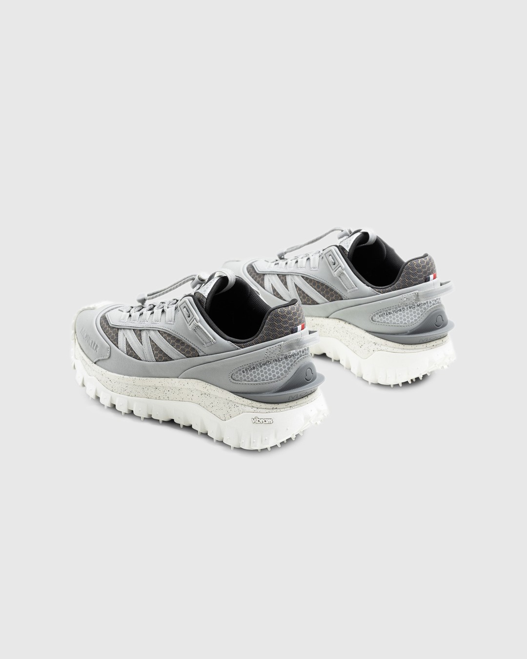 Moncler – Trailgrip Low Top Sneakers Grey - Sneakers - White - Image 4