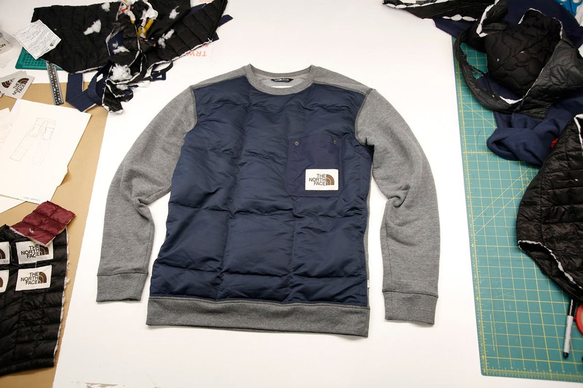 The North Face bespoke crewneck