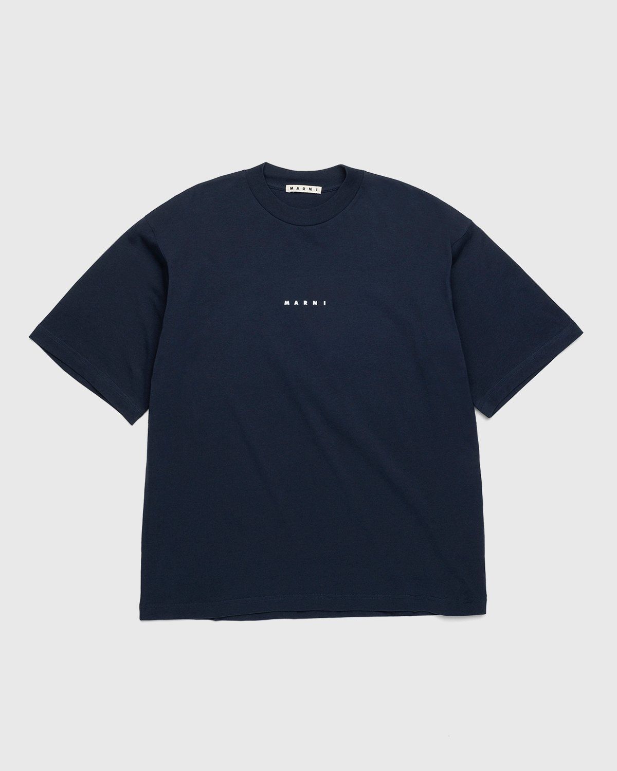 Marni – Logo T-Shirt Navy - T-Shirts - Blue - Image 1