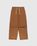 Relaxed-Fit Cotton Trousers Tobacco