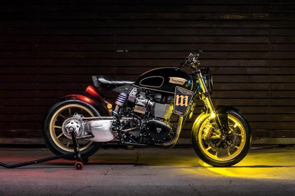 mandrill garage power street triumph t100 racer