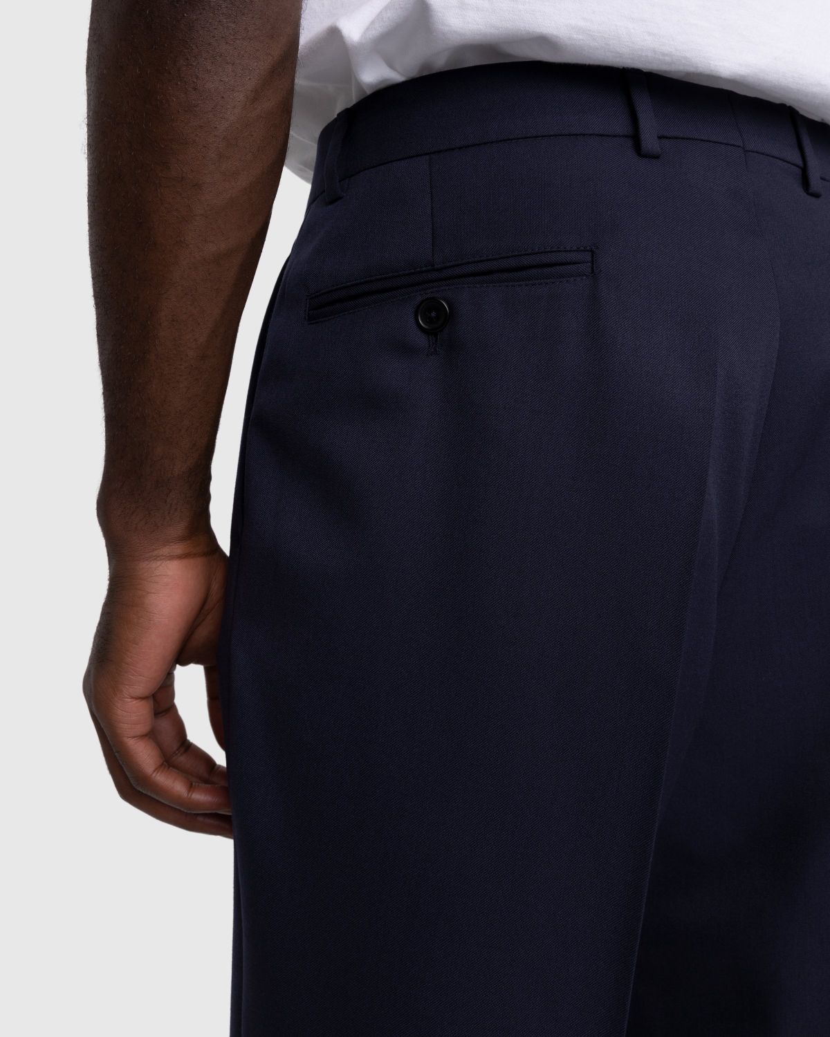 Highsnobiety – Wool Dress Pant Navy - Trousers - Blue - Image 6