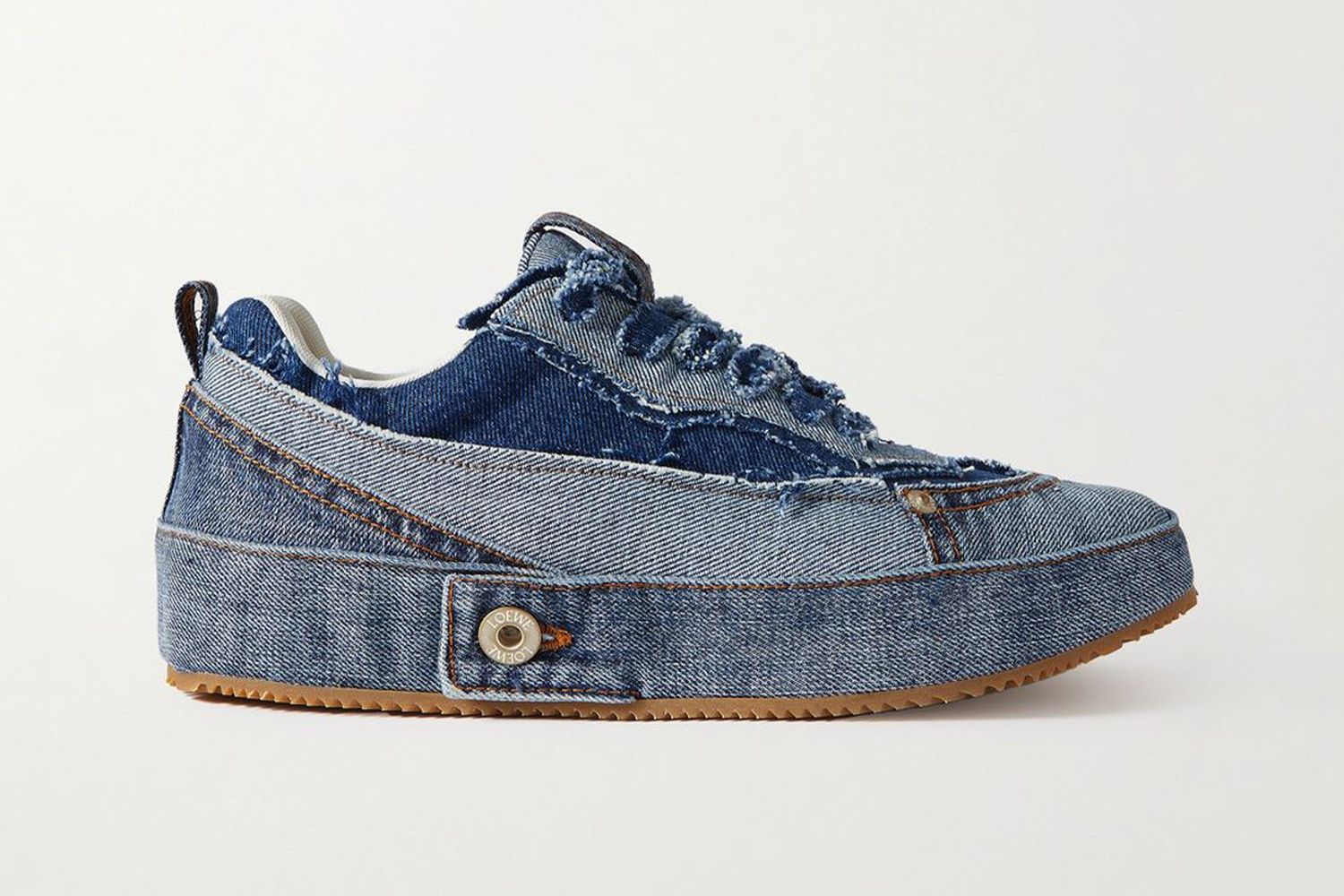 Patchwork Denim Sneakers