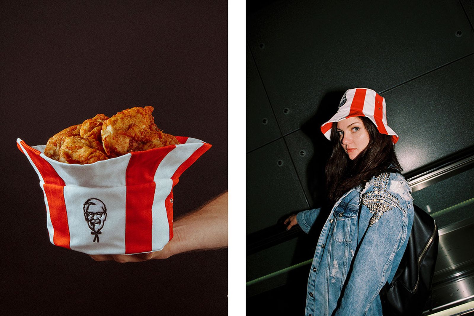 kfc russia launches limited edition bucket hat Mam Cupy