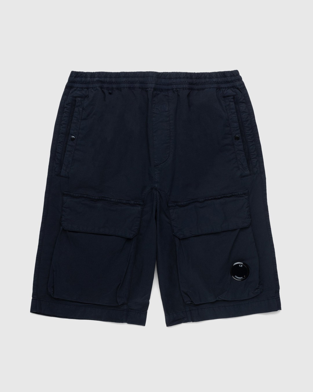 C.P. Company – Twill Stretch Utility Shorts Total Eclipse Blue - Shorts - Blue - Image 1