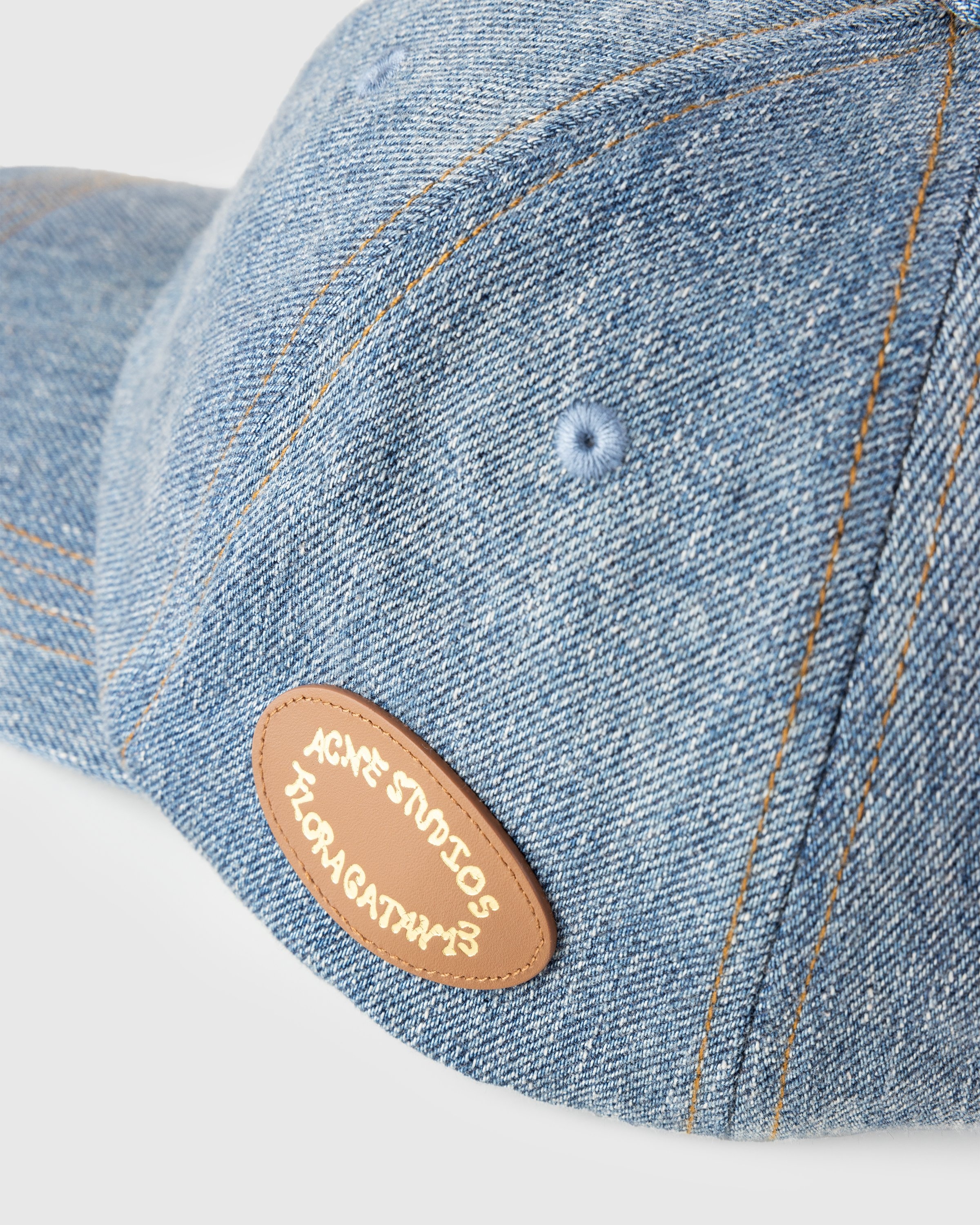 Acne Studios – Denim Cap Blue - Hats - Blue - Image 6