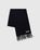 Acne Studios – Wool Fringe Scarf Black - Scarves - Black - Image 2