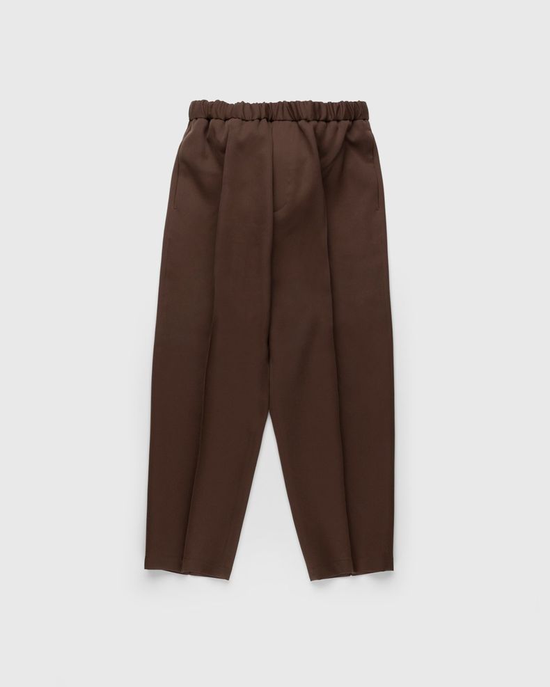 Wool Trousers Medium Brown