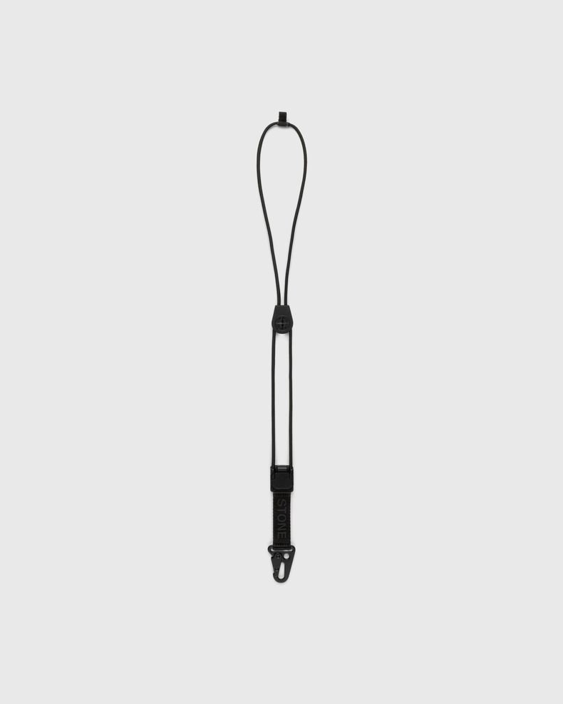 Stone Island – 95364 Nylon Logo Key Ring Black