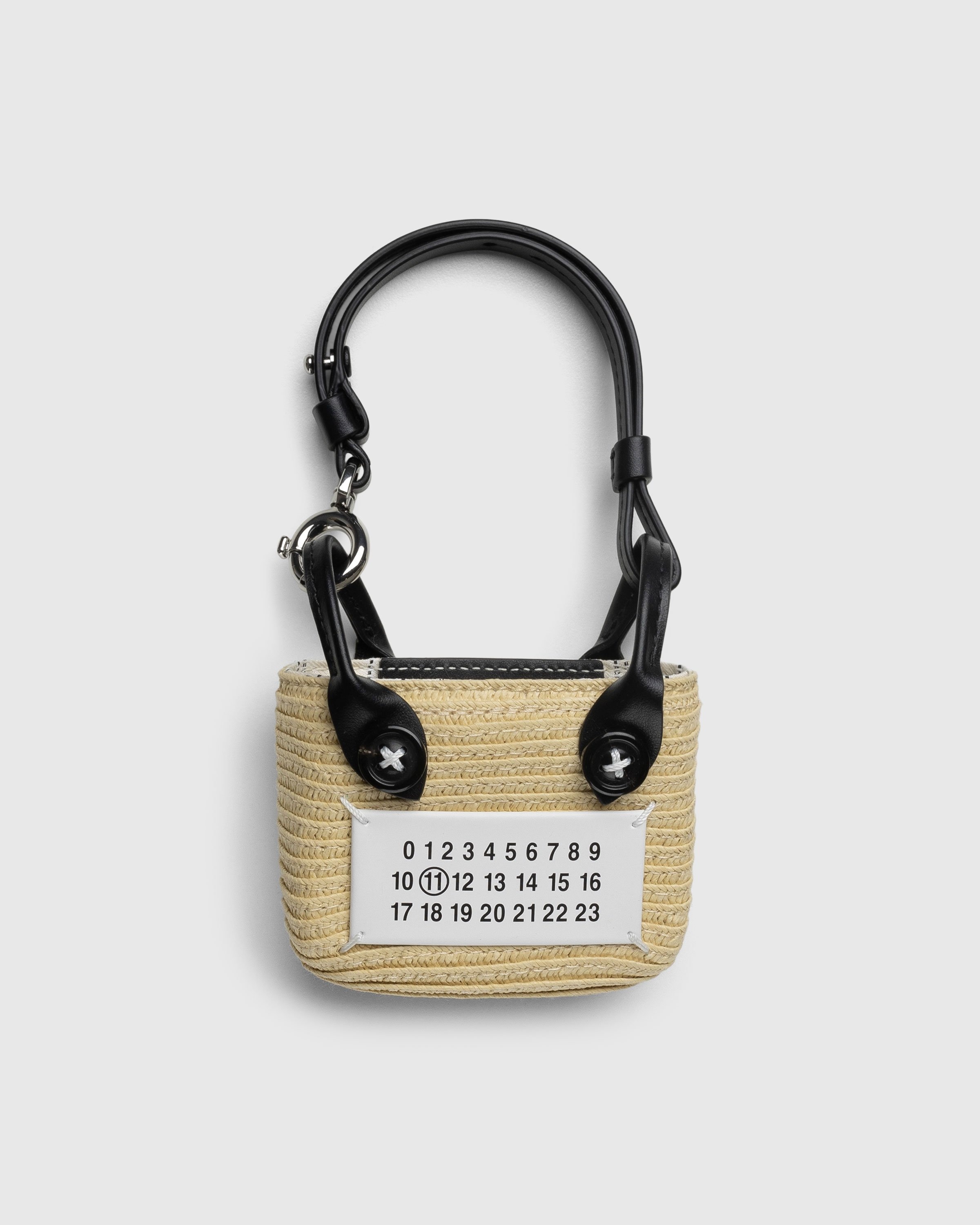 Maison Margiela – Raffia Tote Bag Natural/White - Bags - Beige - Image 1