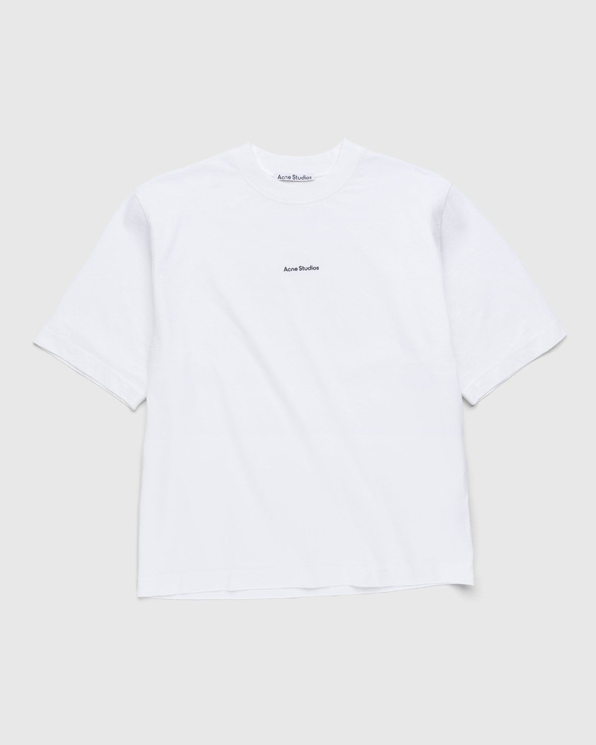 Acne Studios – Logo T-Shirt Optic White - Tops - White - Image 1
