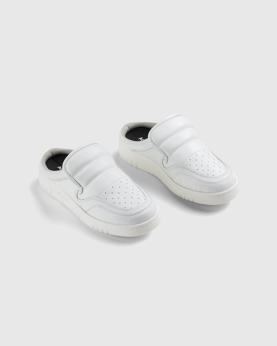 Acne Studios – Cow Leather Mule White - Sneakers - White - Image 5