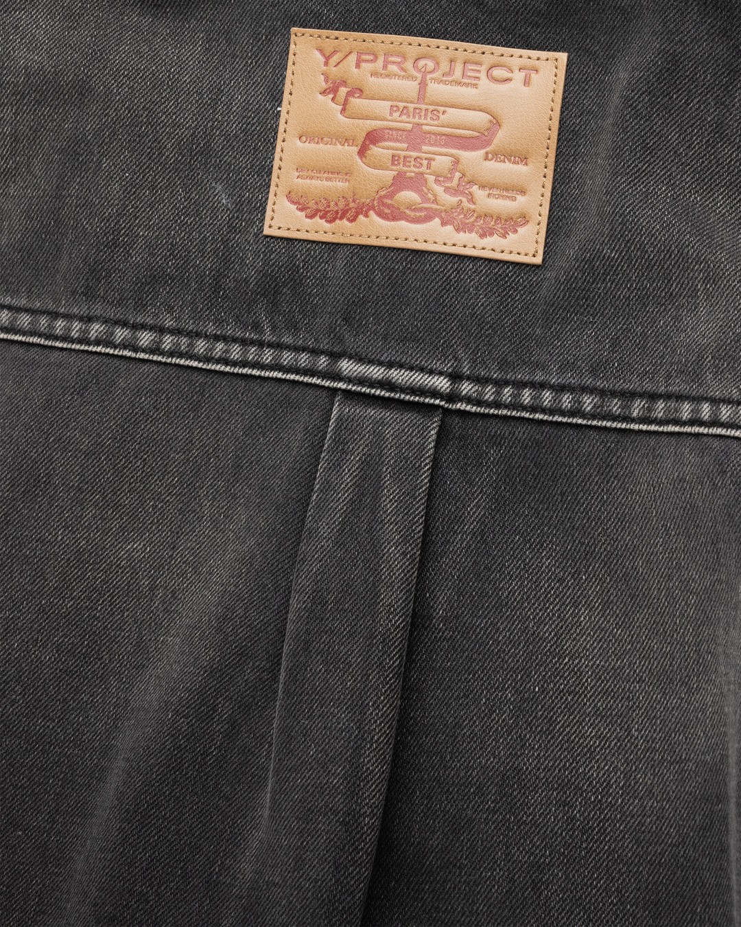 Y/Project – Paris' Best Patch Denim Shirt Black - Shirts - Black - Image 7