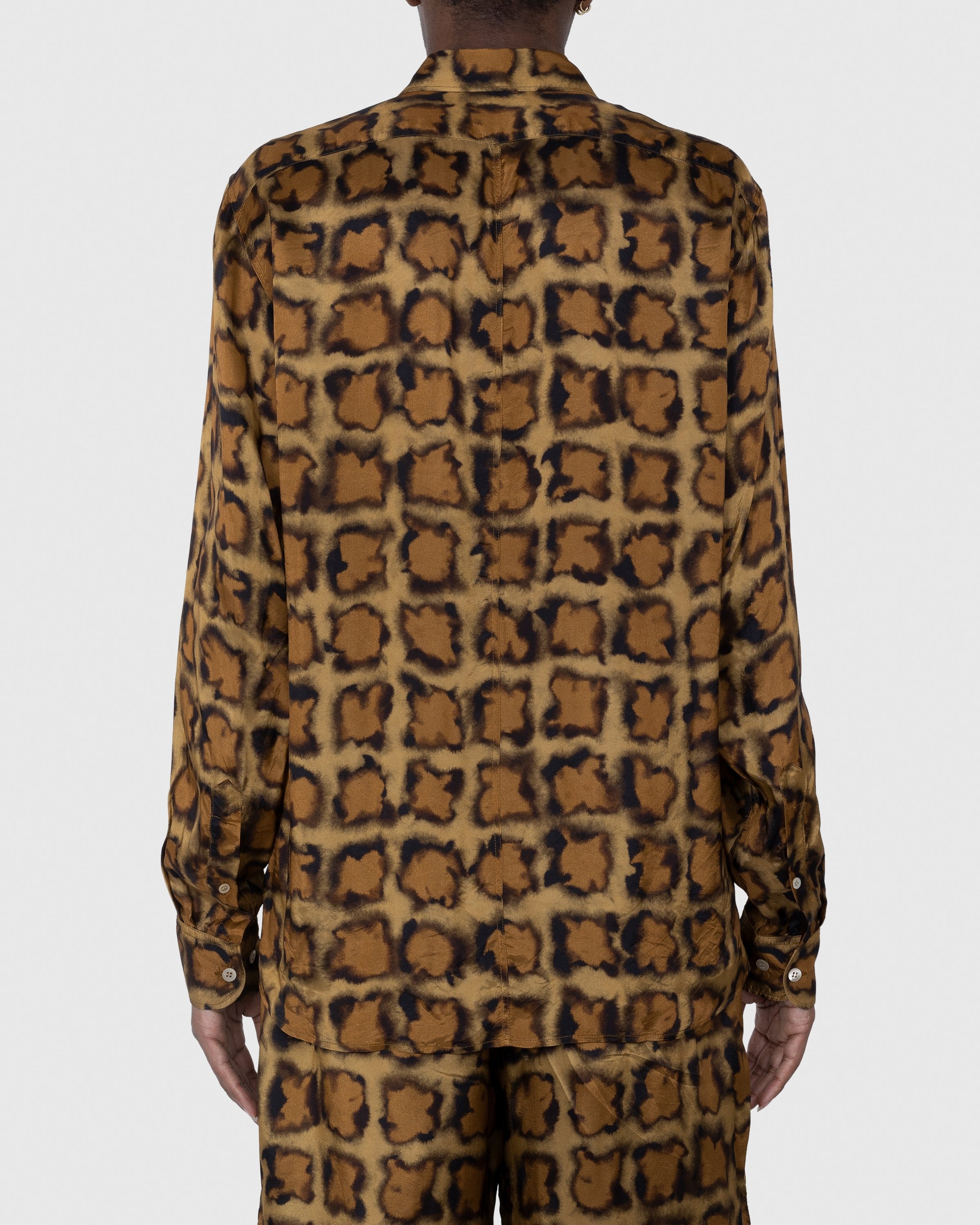 Dries van Noten – Corbino Shirt Camel - Shirts - Yellow - Image 4