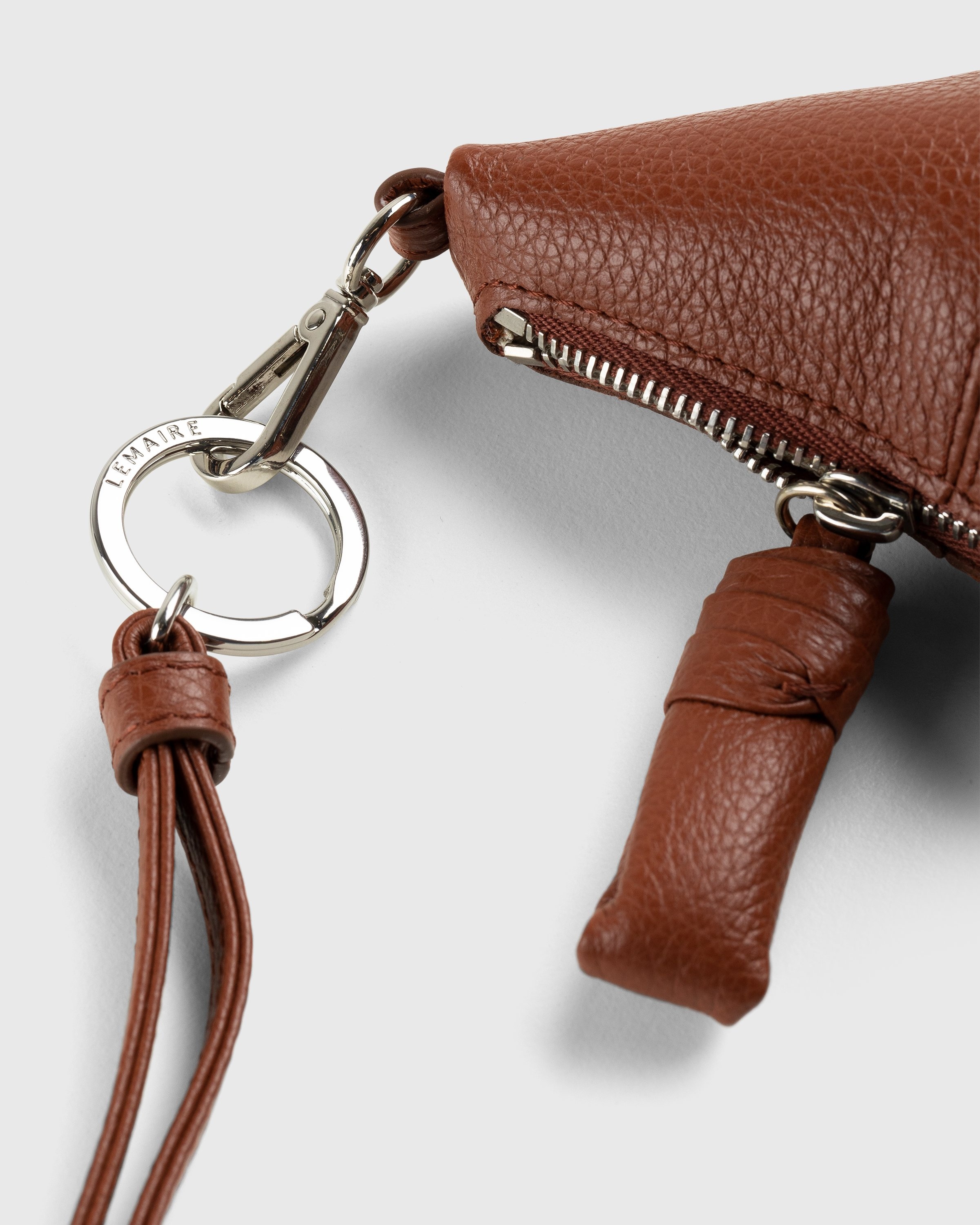 Lemaire – Croissant Coin Purse Necklace Brown - Keychains - Brown - Image 3