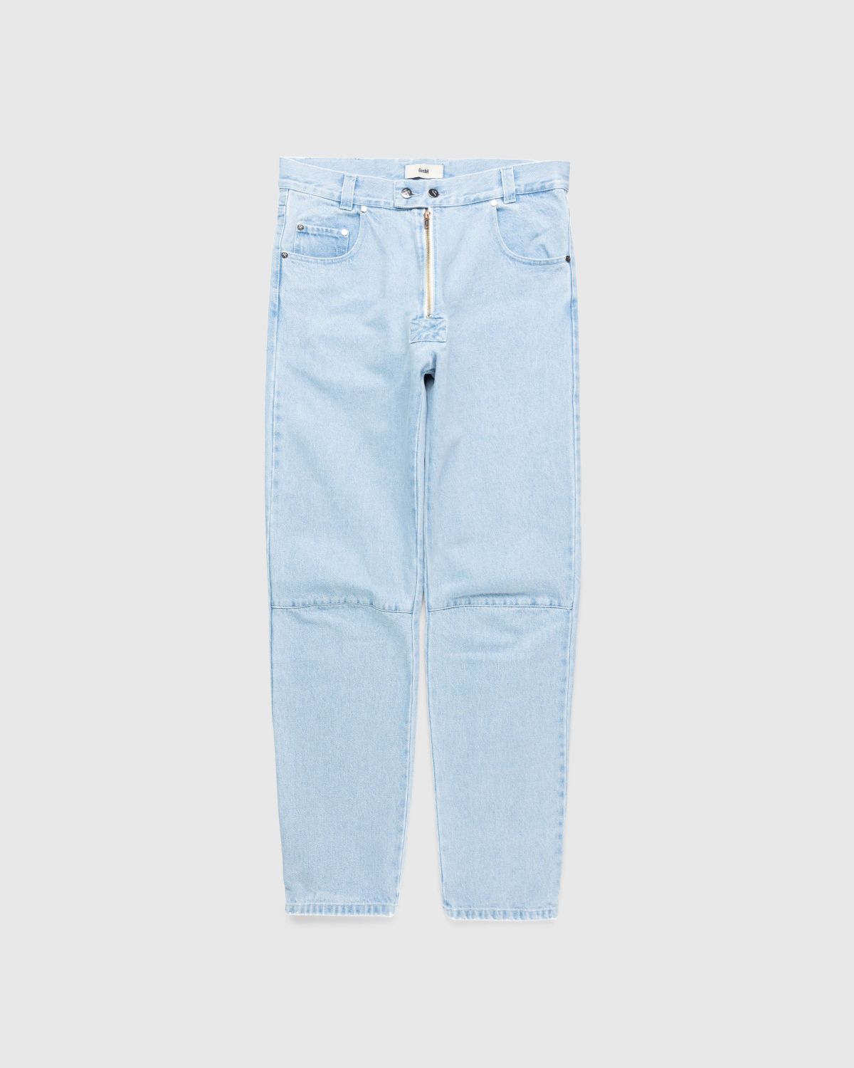 GmbH – Darveesh Denim Trousers Light Indigo Blue - Pants - Blue - Image 1