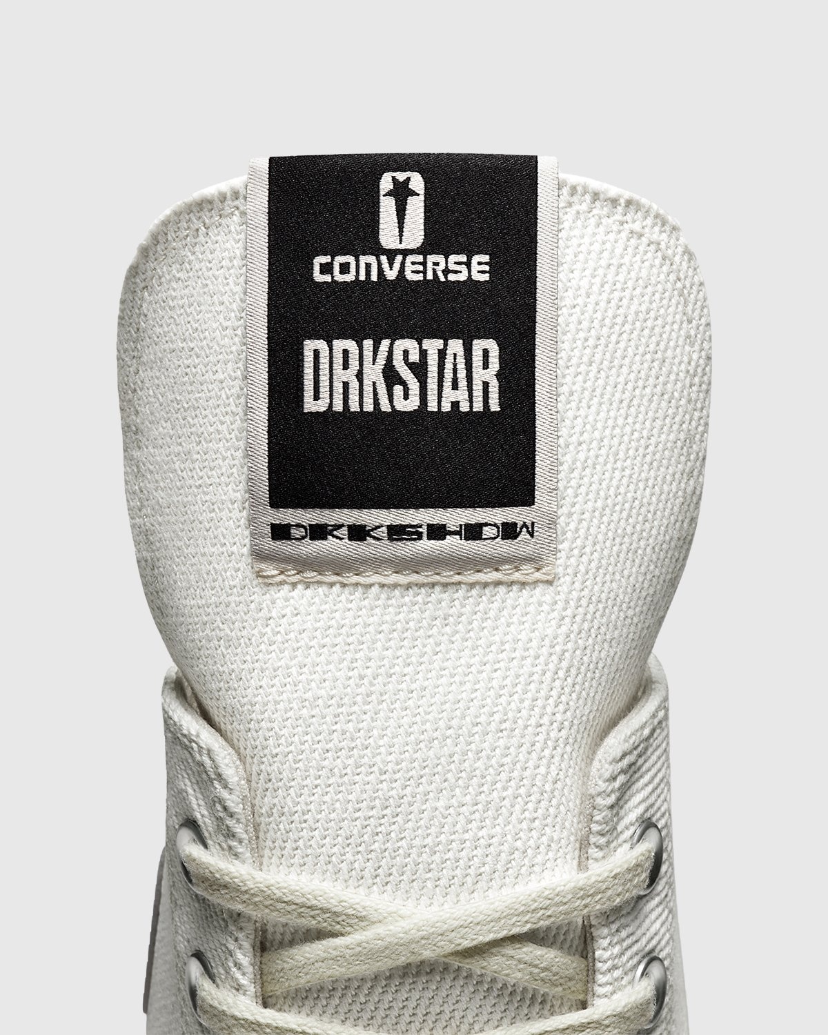 Converse x Rick Owens – DRKSTAR Chuck 70 High Lily White Egret Black - Sneakers - White - Image 9
