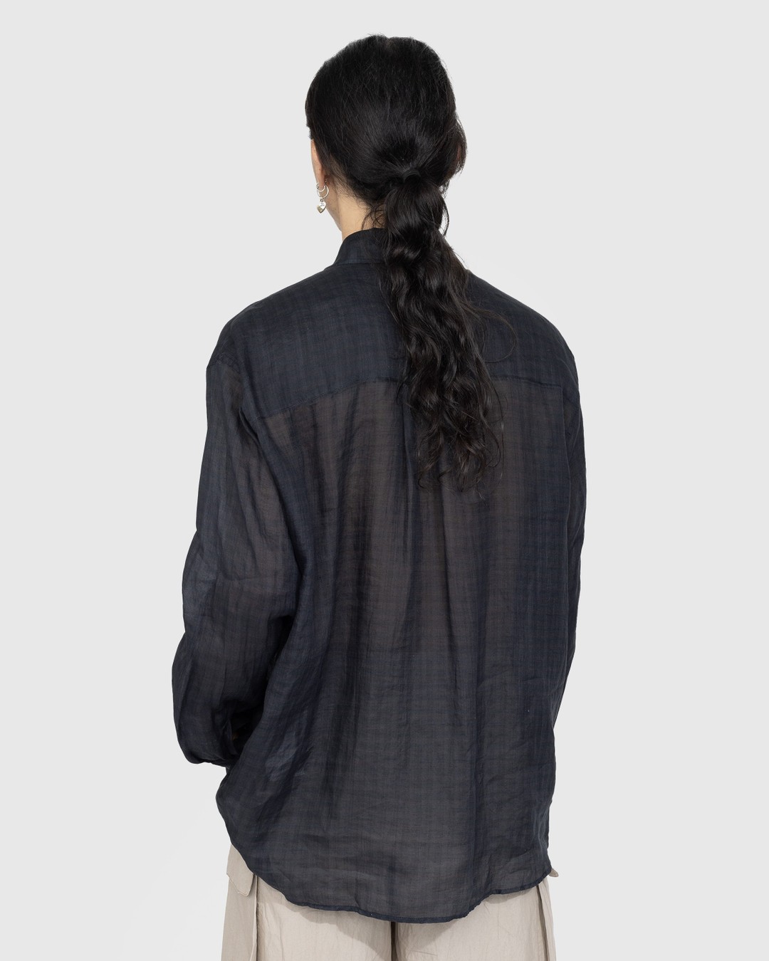 Our Legacy – Above Shirt Night Check Print - Shirts - Black - Image 3