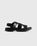Jil Sander – Calfskin Leather Sandal Black - Sandals - Black - Image 1