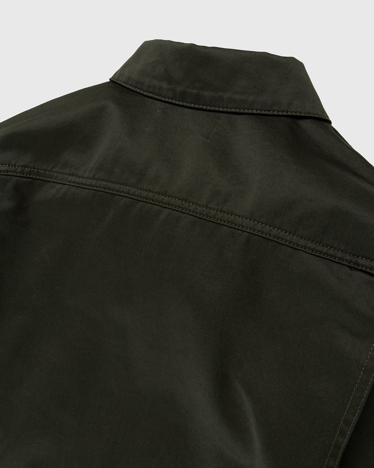 Lemaire – Boxy Blouson Dark Slate Green - Jackets - Grey - Image 3