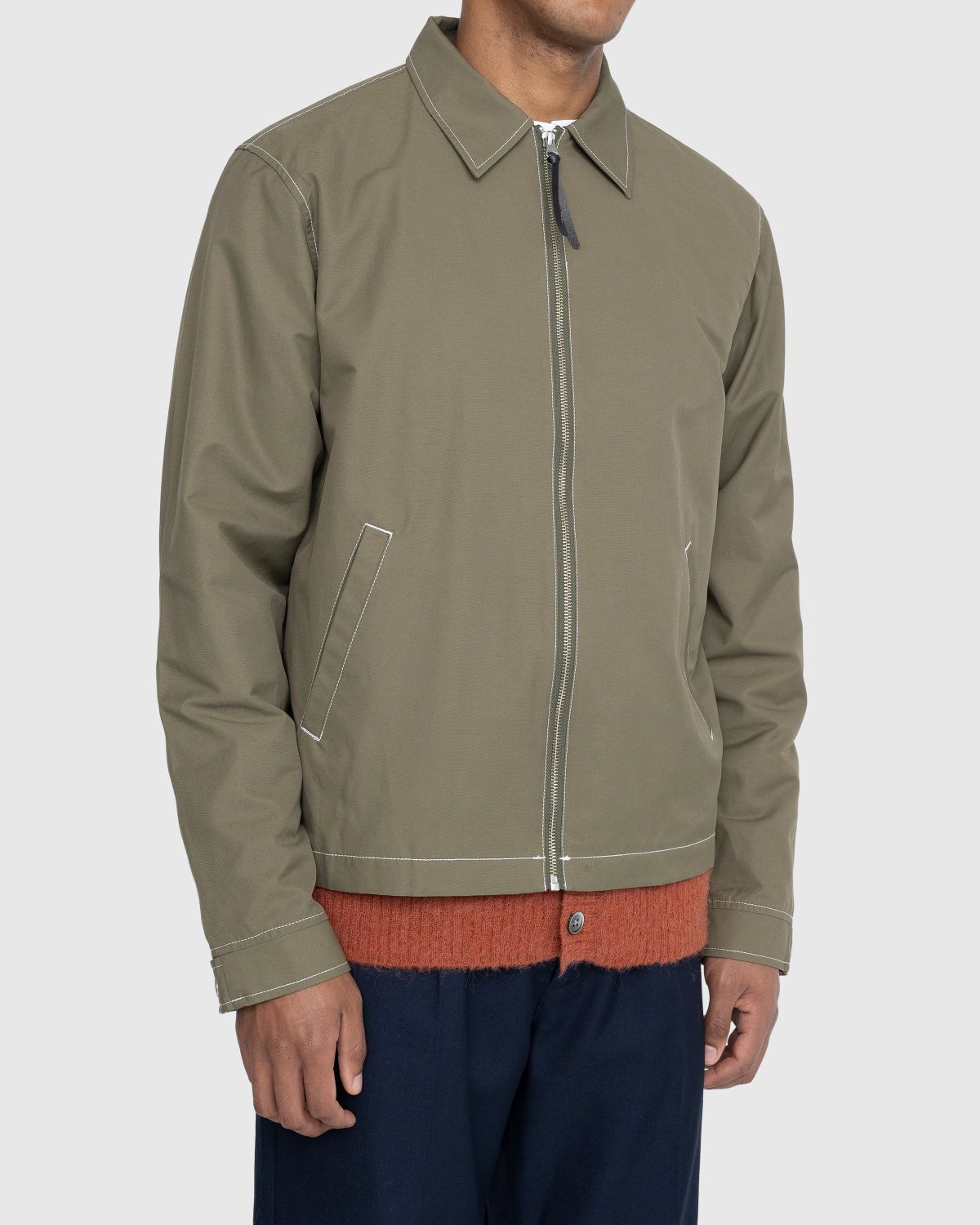 Highsnobiety – Brushed Nylon Jacket Olive - Outerwear - Green - Image 5