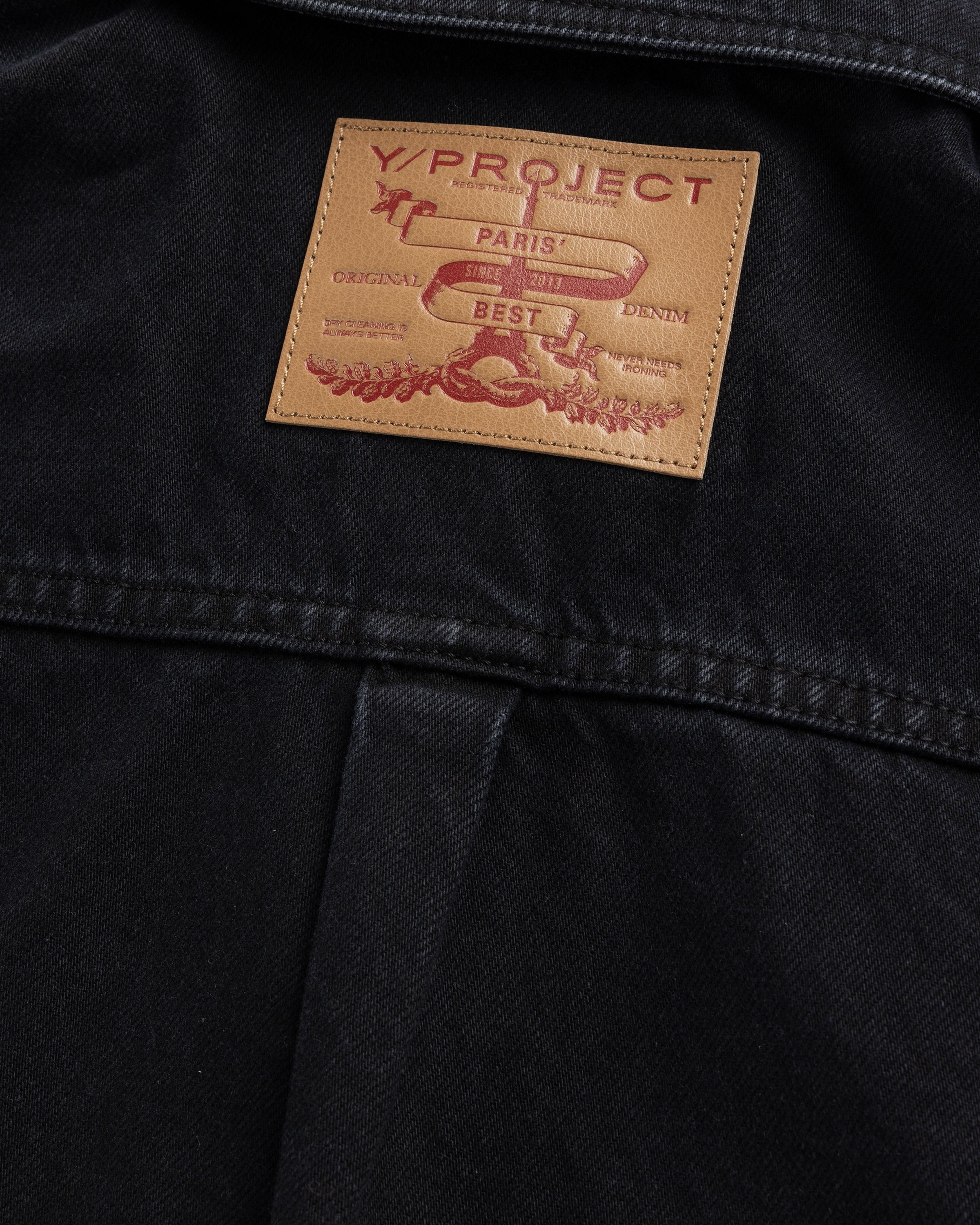 Y/Project – Evergreen Snap Off Denim Shirt Black - Shirts - Black - Image 7