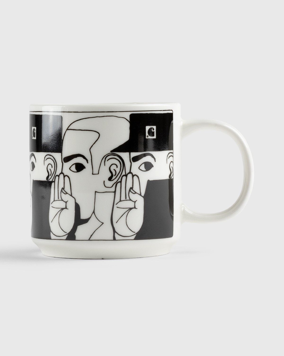 Carhartt WIP – Whisper Mug White Black - Ceramics - White - Image 2