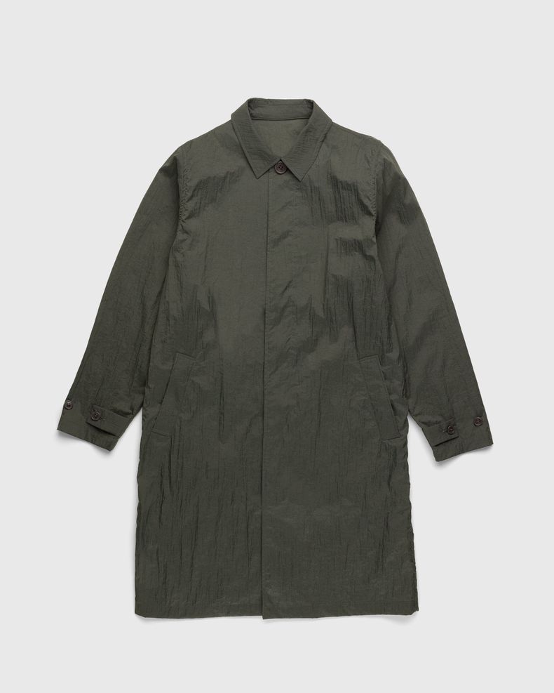Crinkle Nylon Mac Khaki
