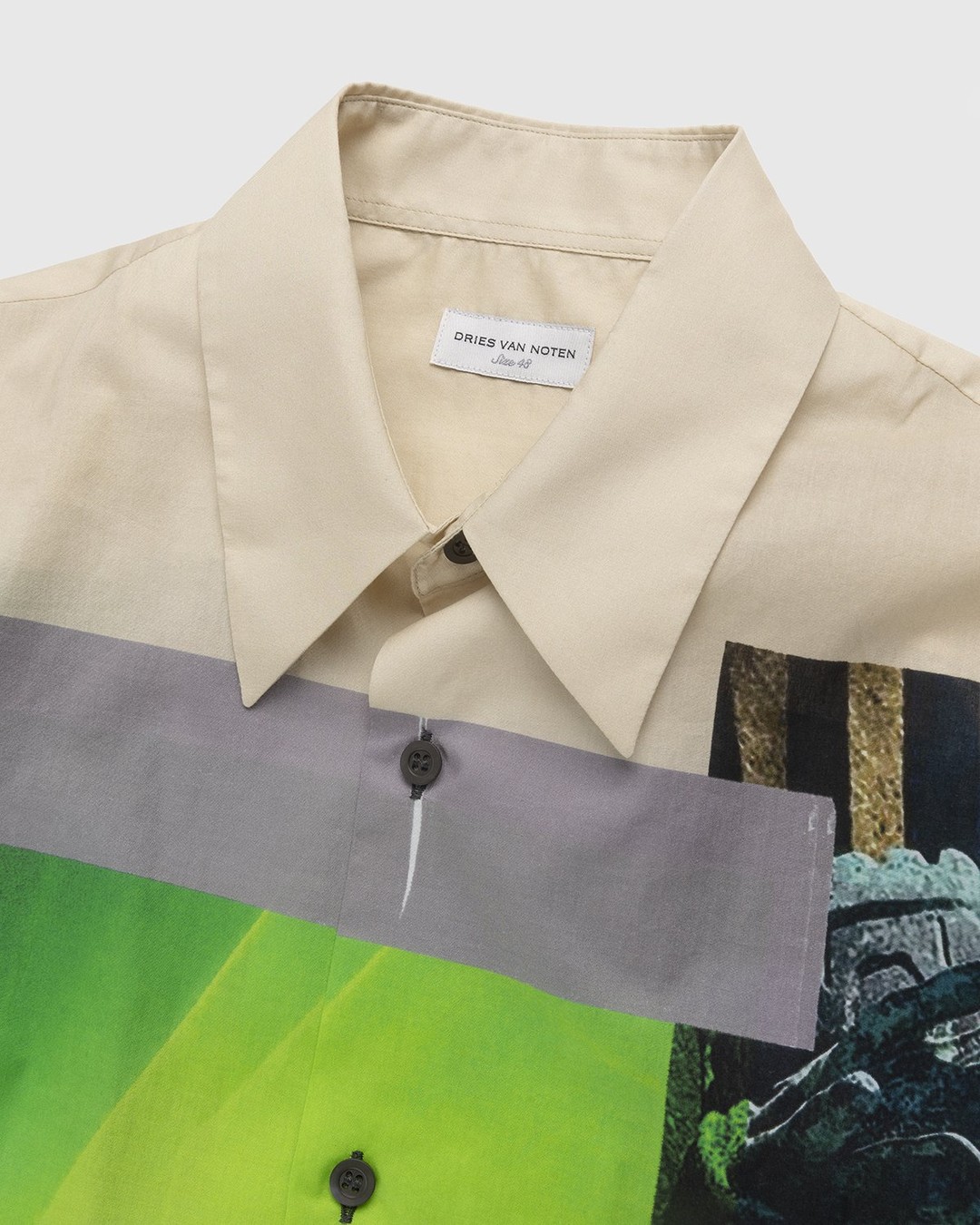 Dries van Noten – Clasen Shirt Beige - Shirts - Beige - Image 4