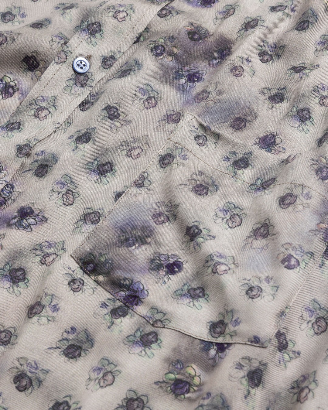 Acne Studios – Short-Sleeve Button-Up Shirt Grey - Shirts - Grey - Image 4