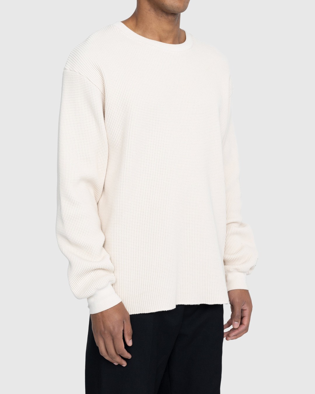 Highsnobiety – Thermal Crew Eggshell - Sweats - Beige - Image 3