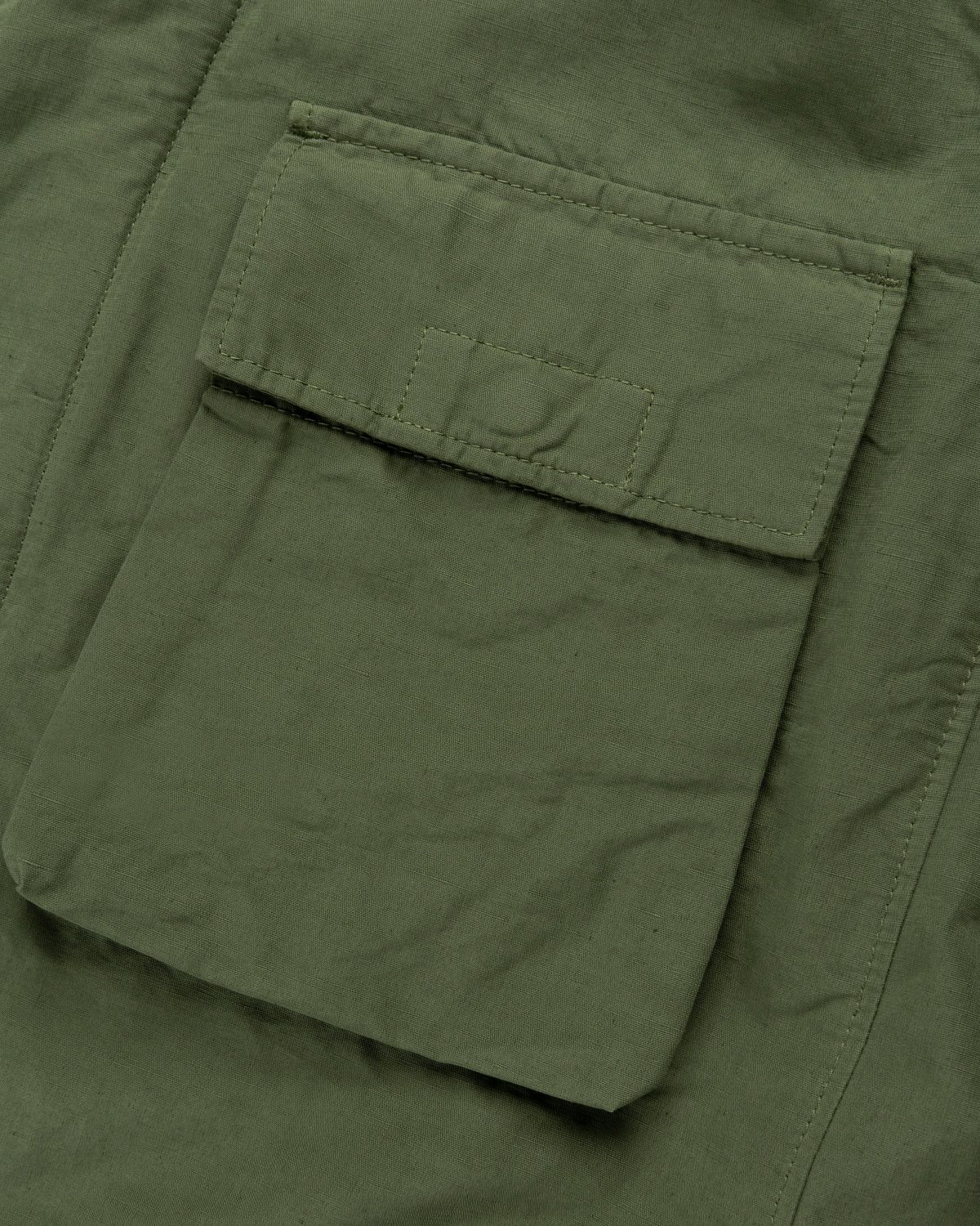 Stone Island – 42406 Garment-Dyed Shirt Jacket With Detachable Vest Olive - Outerwear - Green - Image 6