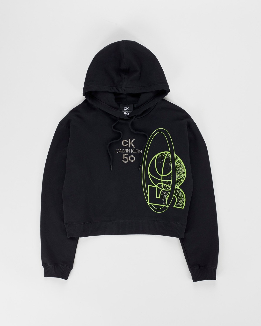 Calvin Klein x Highsnobiety – CK50 Women's cropped Hoody - Sweats - Black - Image 1