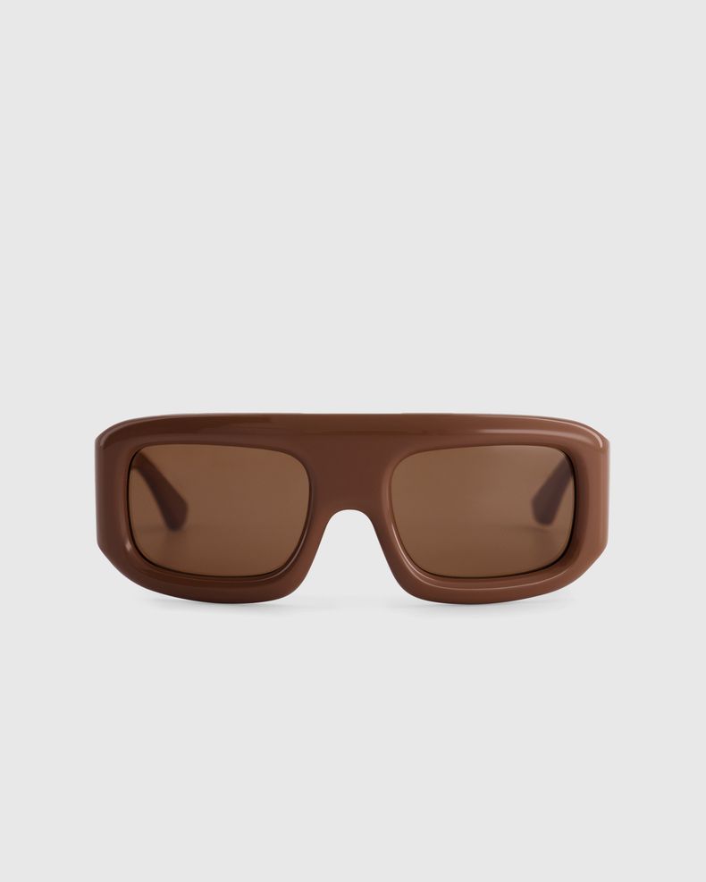 Saint Laurent – SL 572 Square Frame Sunglasses Yellow/Brown