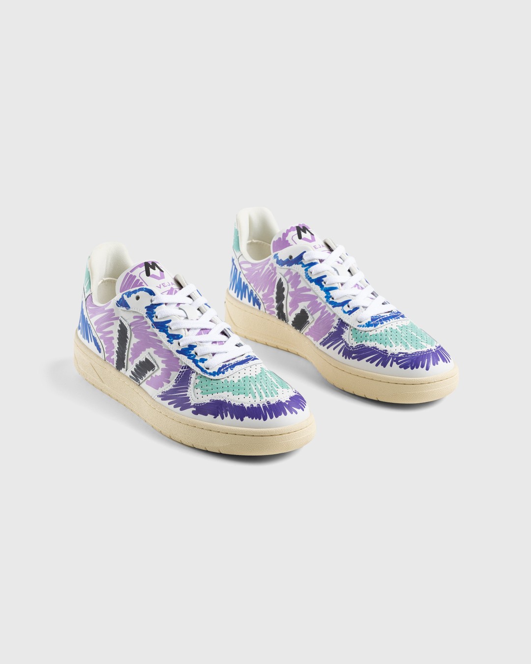 VEJA x Marni – V-10 Leather Orchid Black - Sneakers - Multi - Image 2