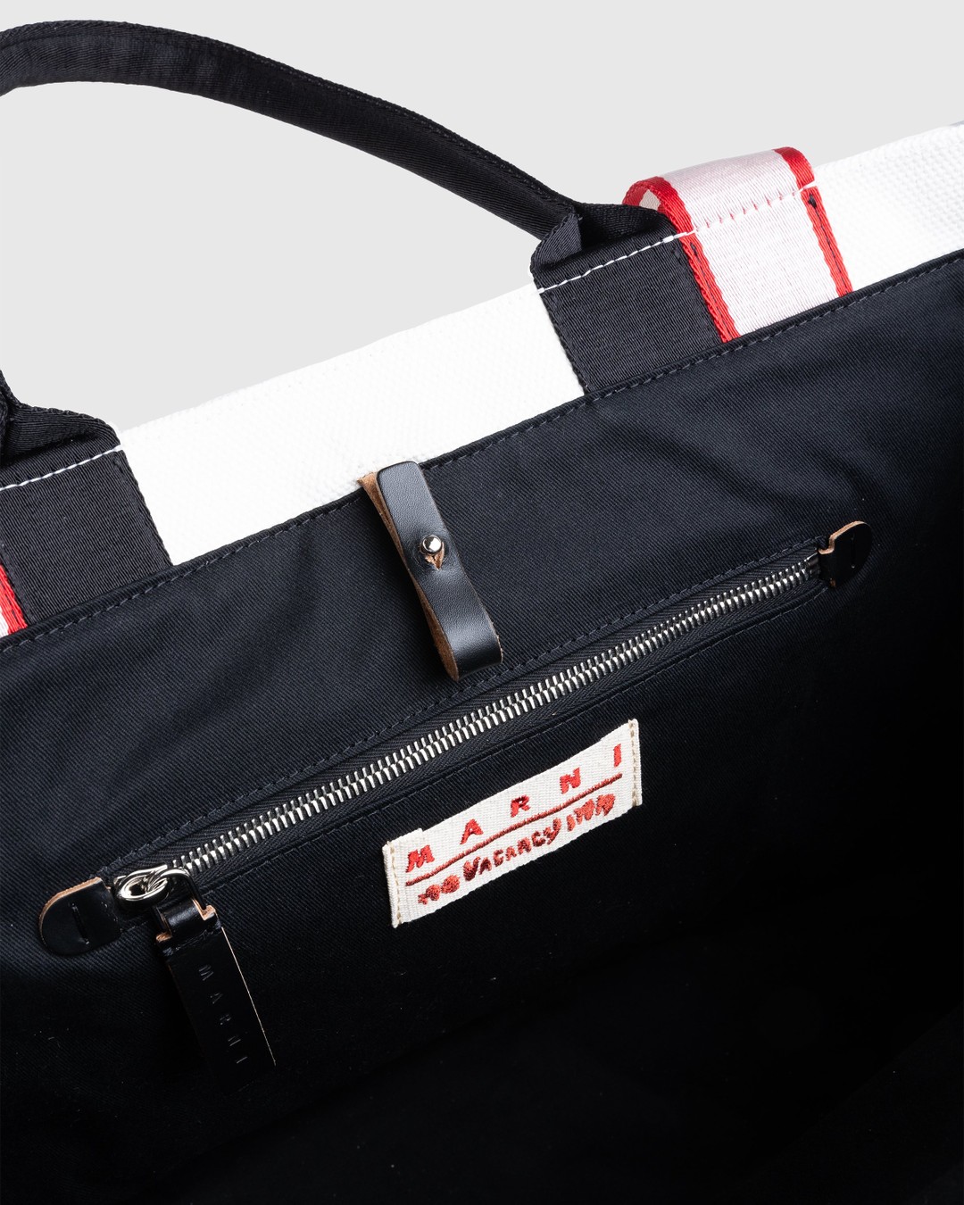 Marni x No Vacancy Inn – Bey Tote Bag Shell/Black - Bags - White - Image 5
