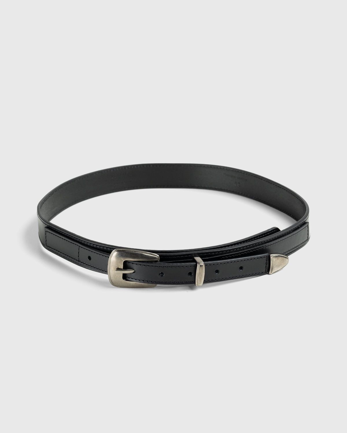 Lemaire – Minimal Western Belt Black - Belts - Black - Image 1
