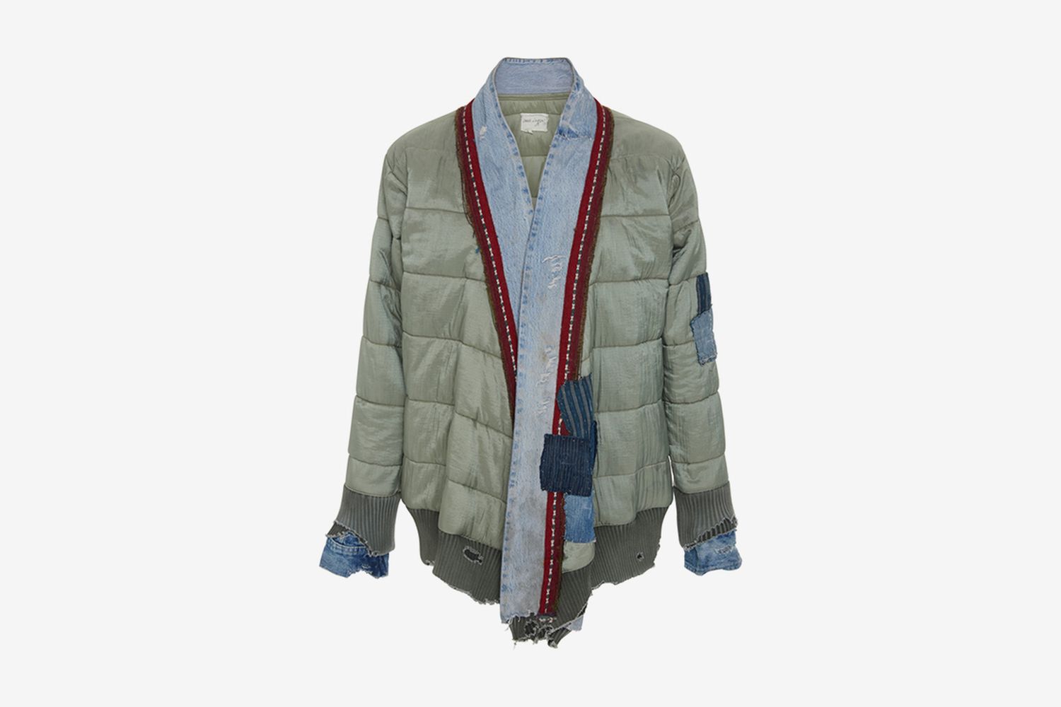 Patchwork Quilted-Shell & Denim Jacket