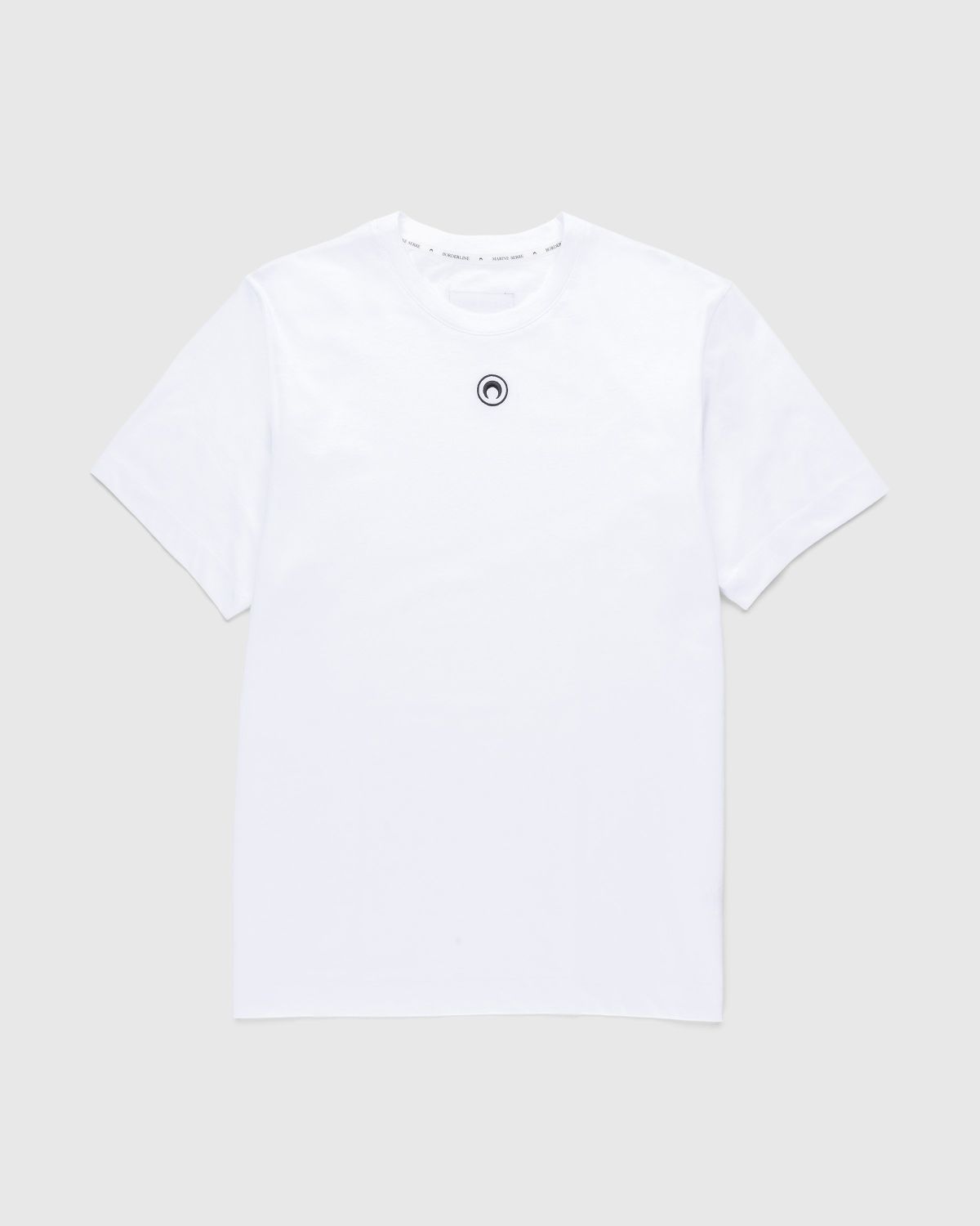 Marine Serre – Organic Cotton T-Shirt White - Tops - White - Image 1