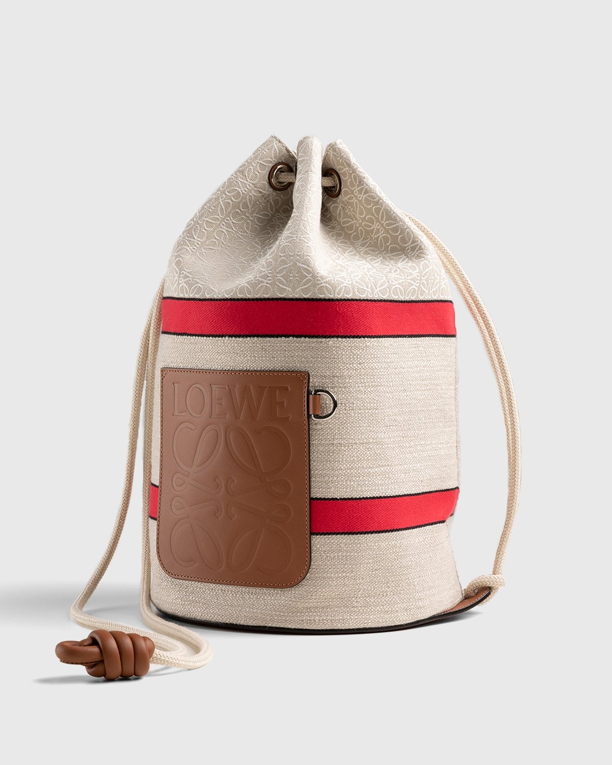Loewe – Paula's Ibiza Sailor Bag Ecru/Red - Bags - Red - Image 1