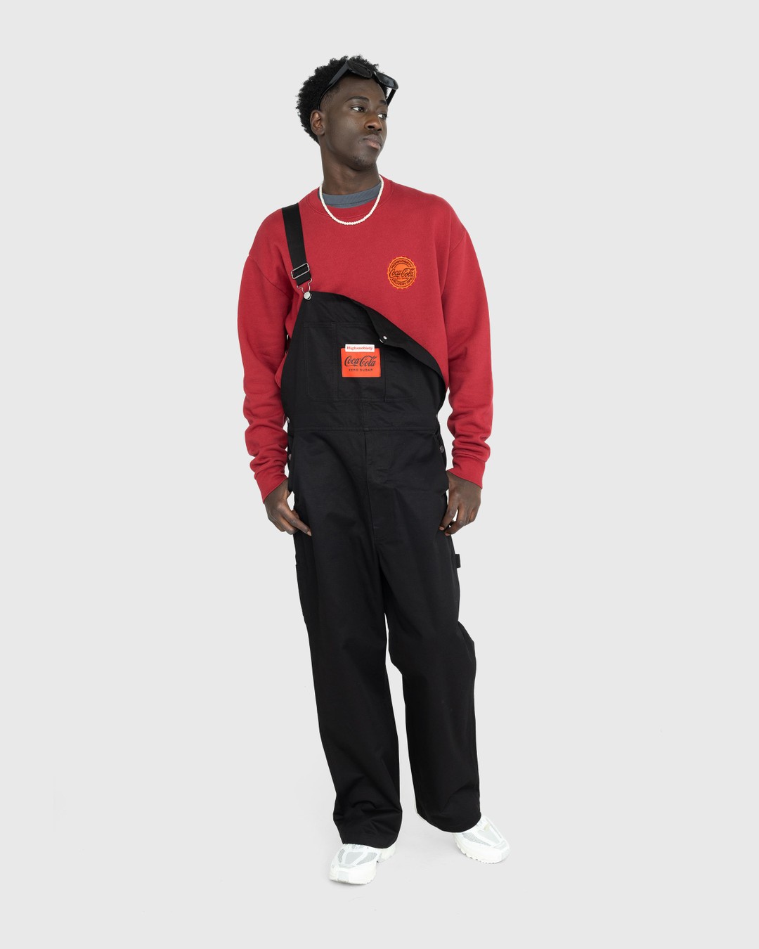 Highsnobiety x Coca-Cola Zero Sugar – Dungarees Black - Pants - Black - Image 3