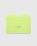 Leather Card Holder Lime Green