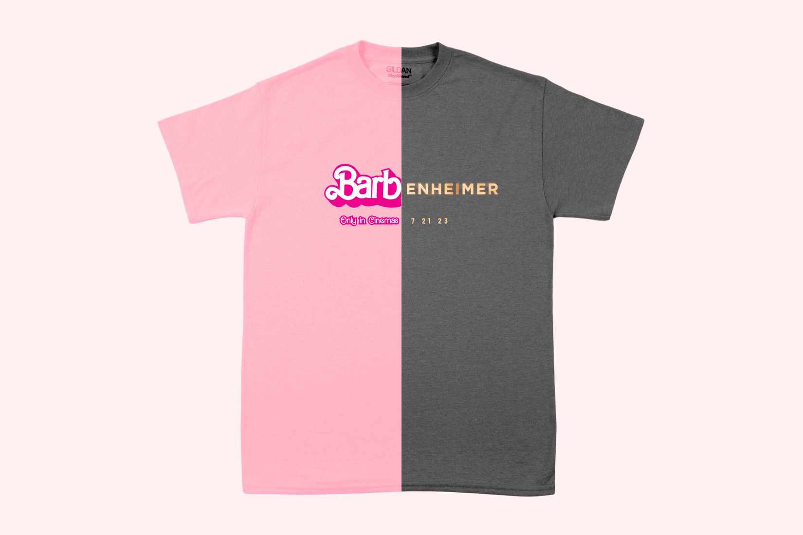 Finally, There's a 'Barbie' & 'Oppenheimer' Crossover T-Shirt
