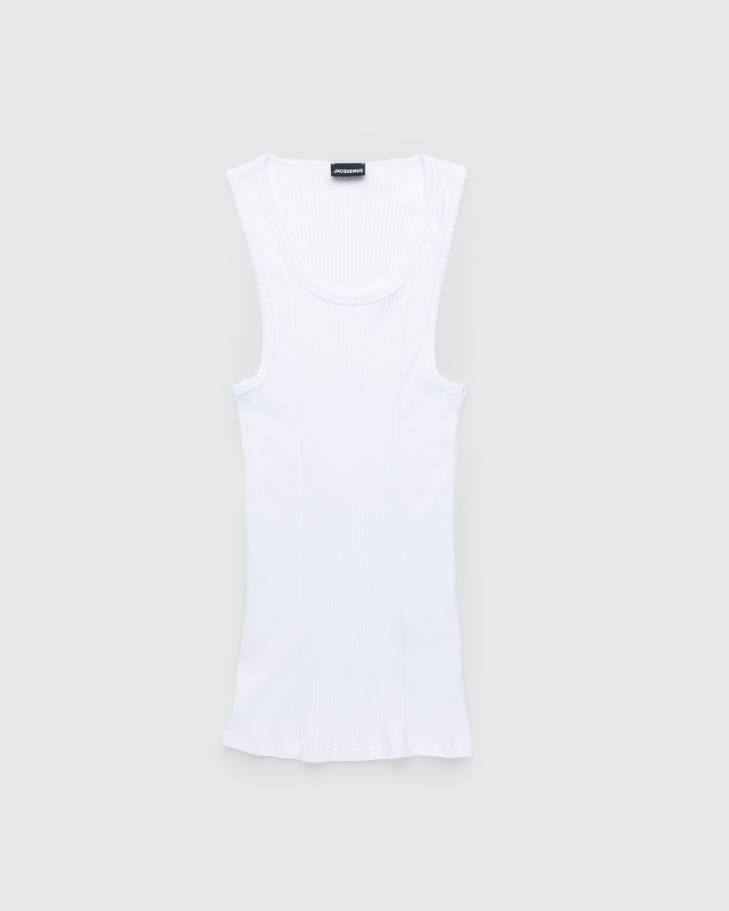 JACQUEMUS – Le Débardeur Caraco White - Men Tops - White - Image 1